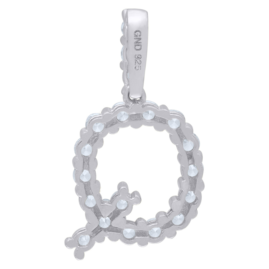 925-Silver Initial "Q" Pendant
