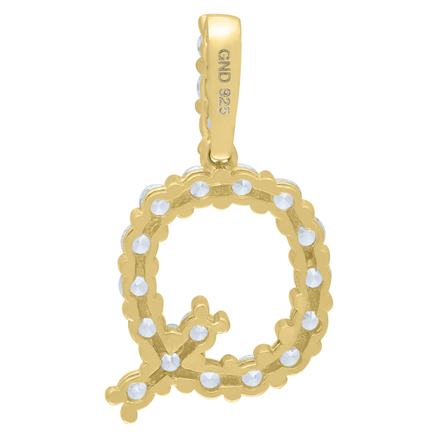 925-Silver Initial "Q" Pendant