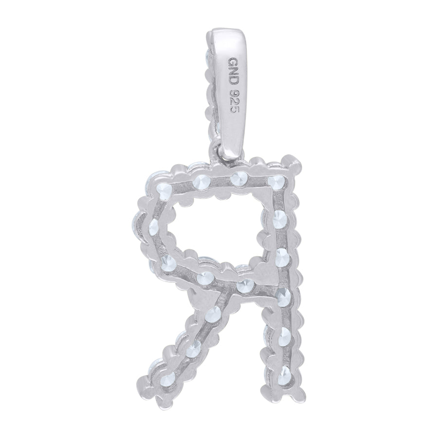 925-Silver Initial "R" Pendant