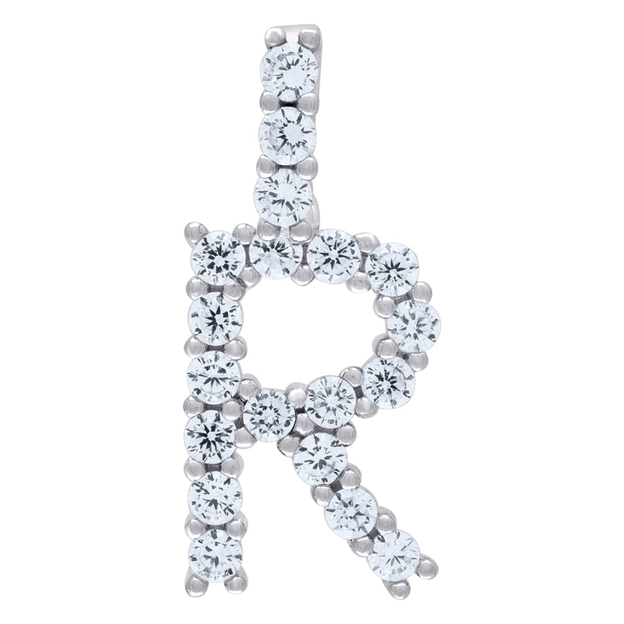 925-Silver Initial "R" Pendant