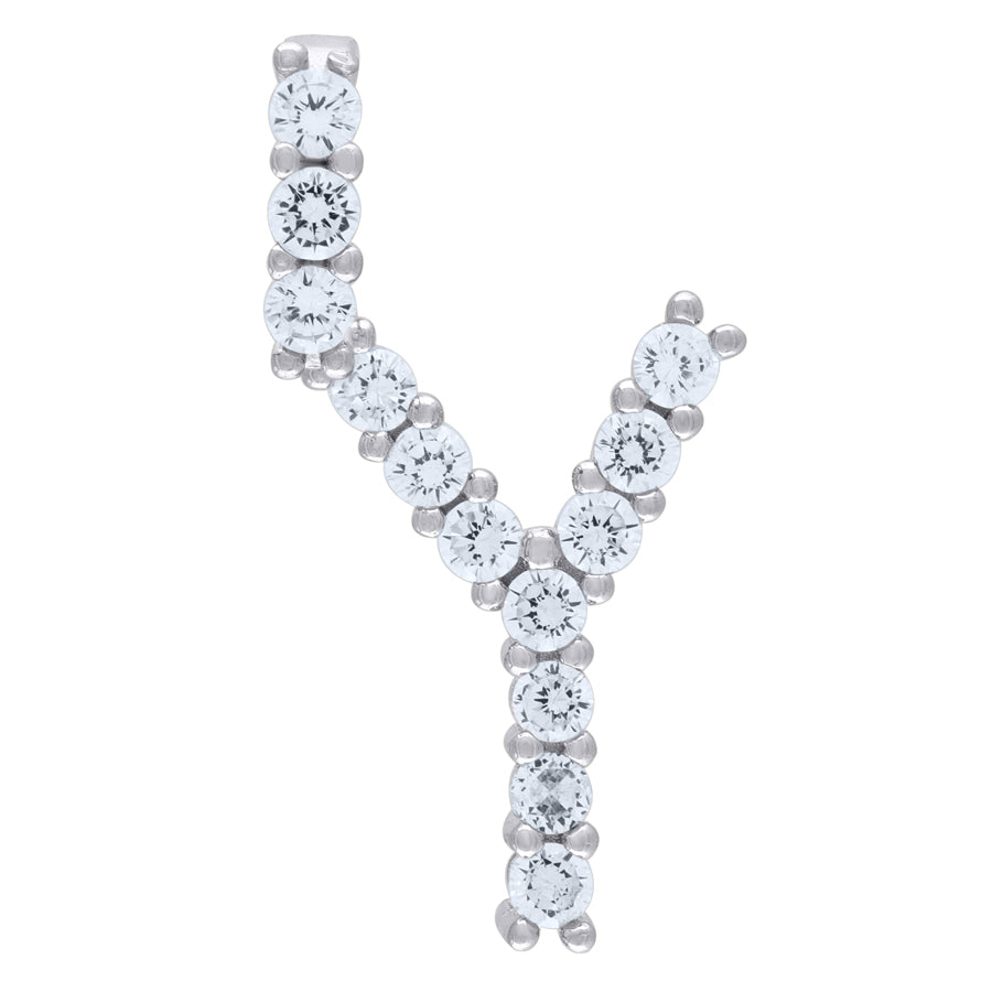 925-Silver Initial "Y" Pendant