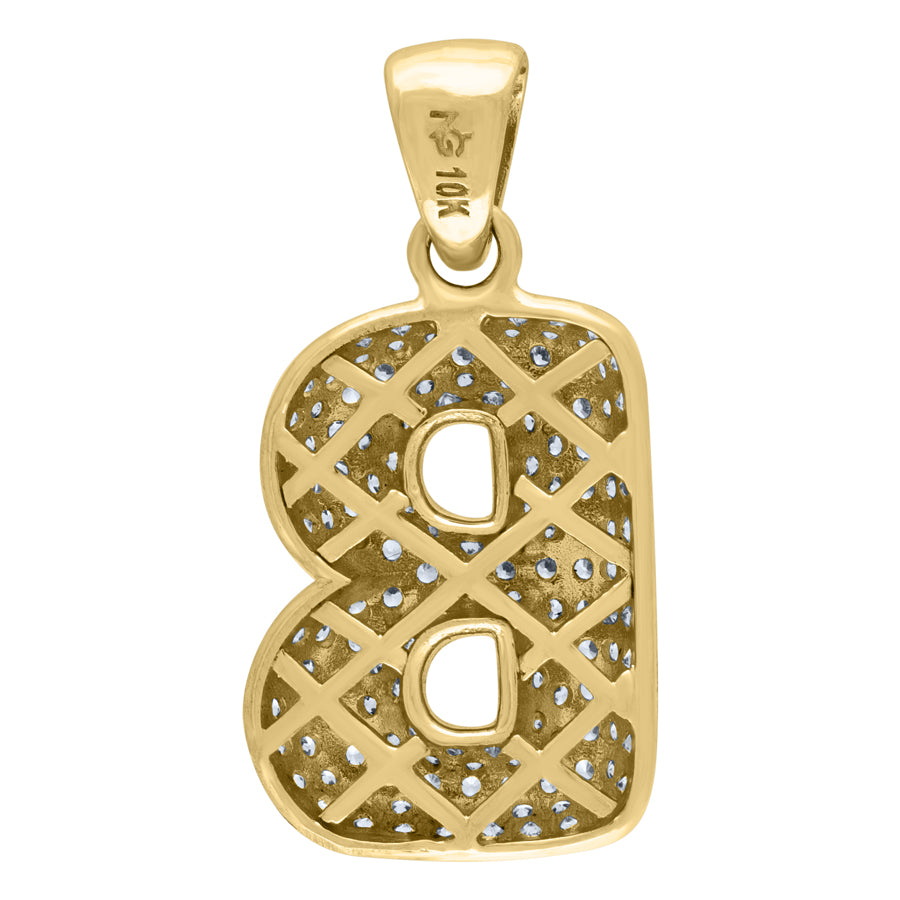 10Kt-Gold Pendant "B" Initial