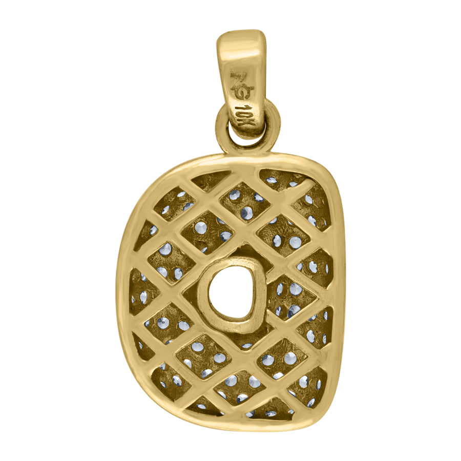 10Kt-Gold Pendant "D" Initial