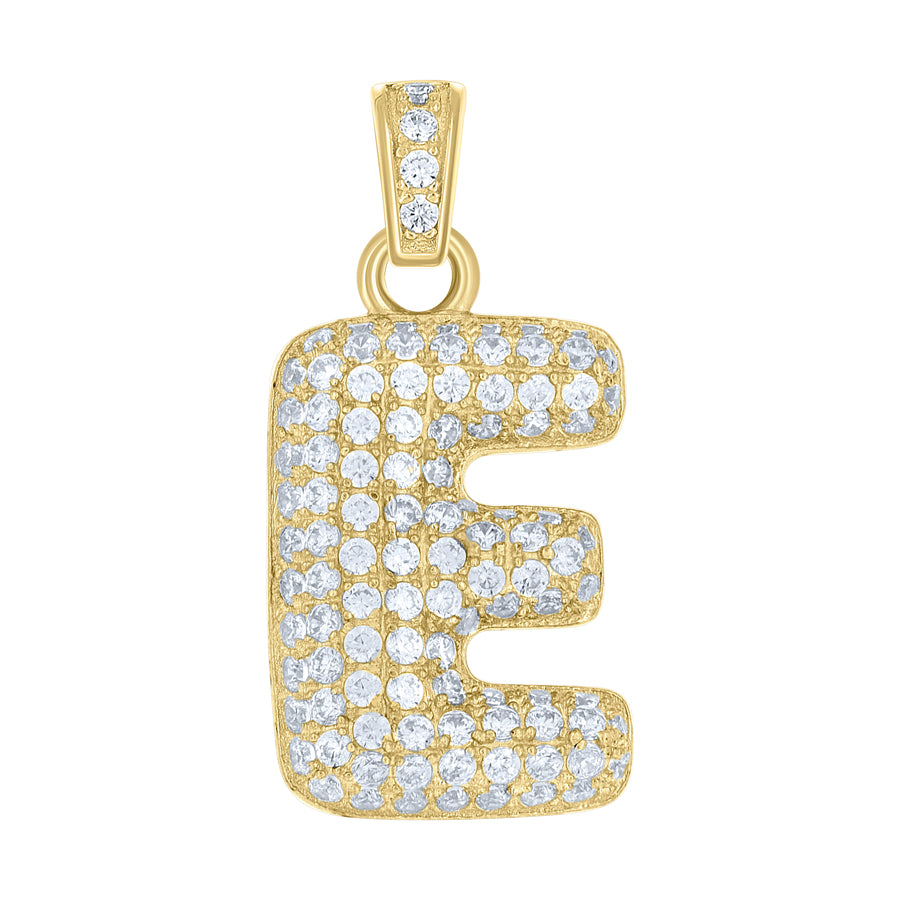 10Kt-Gold Pendant "E" Initial