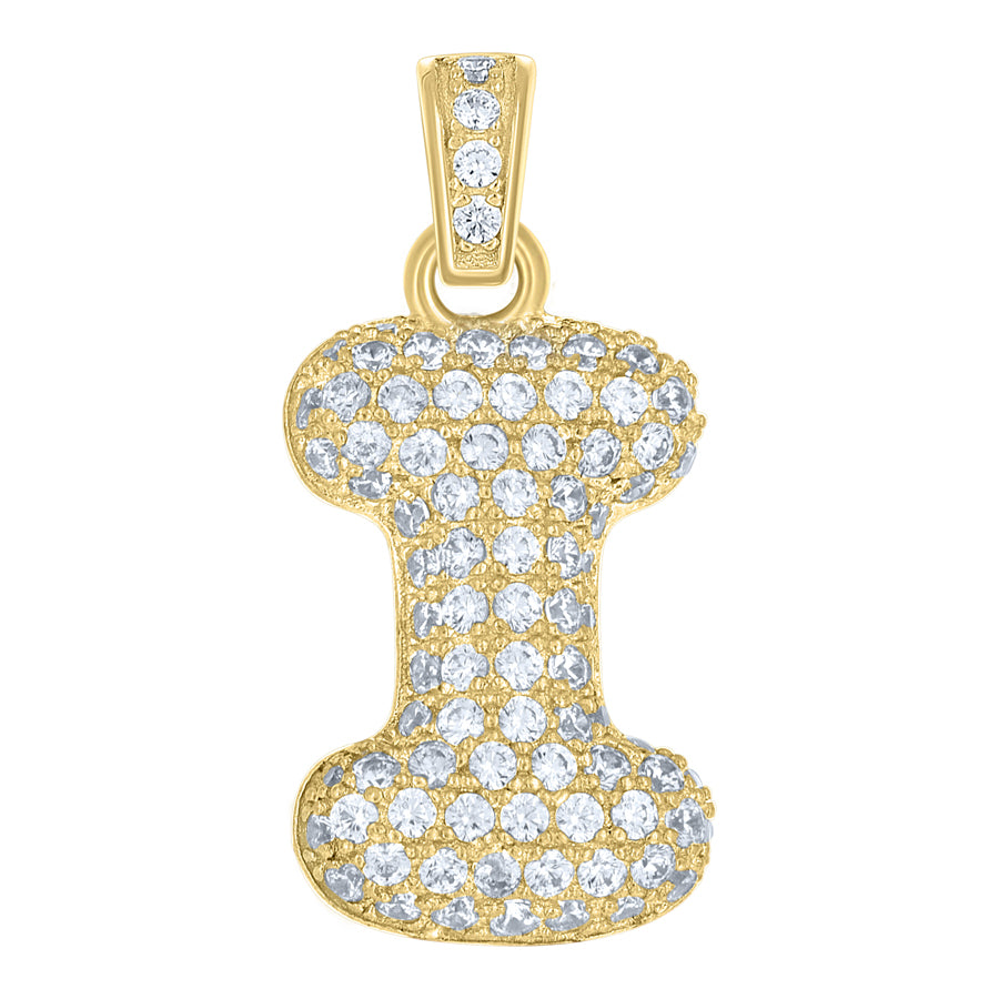 10Kt-Gold Pendant "I" Initial