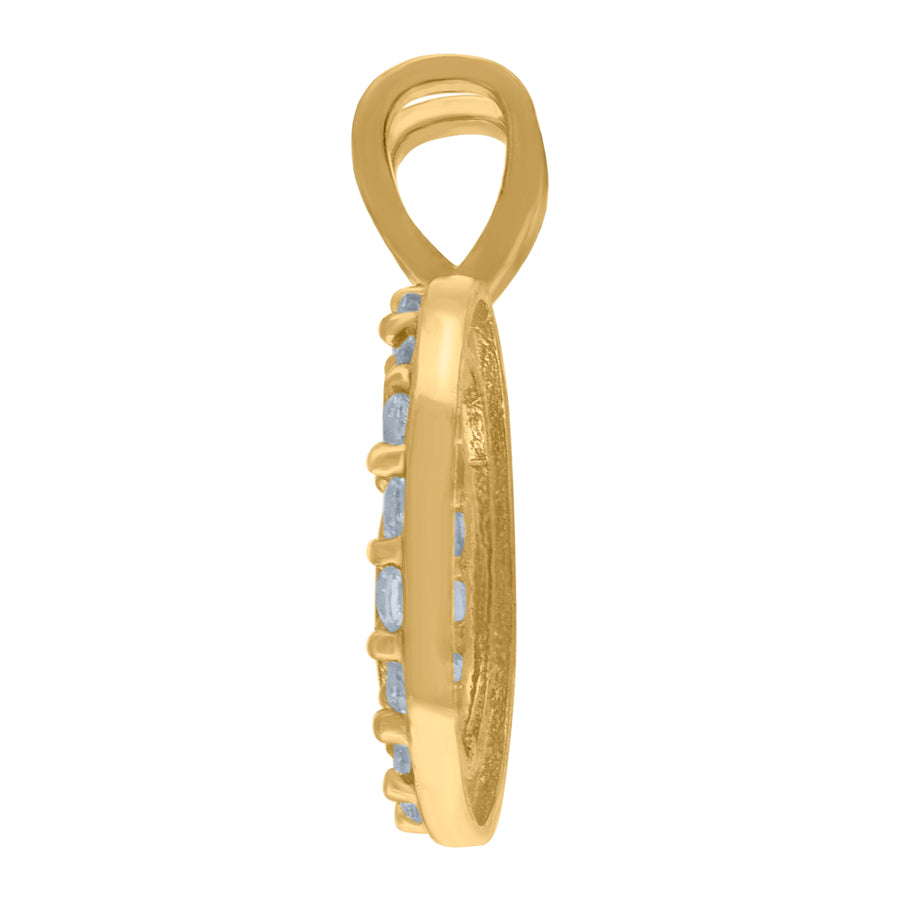 10Kt Gold Initial Letter Pendant "B"