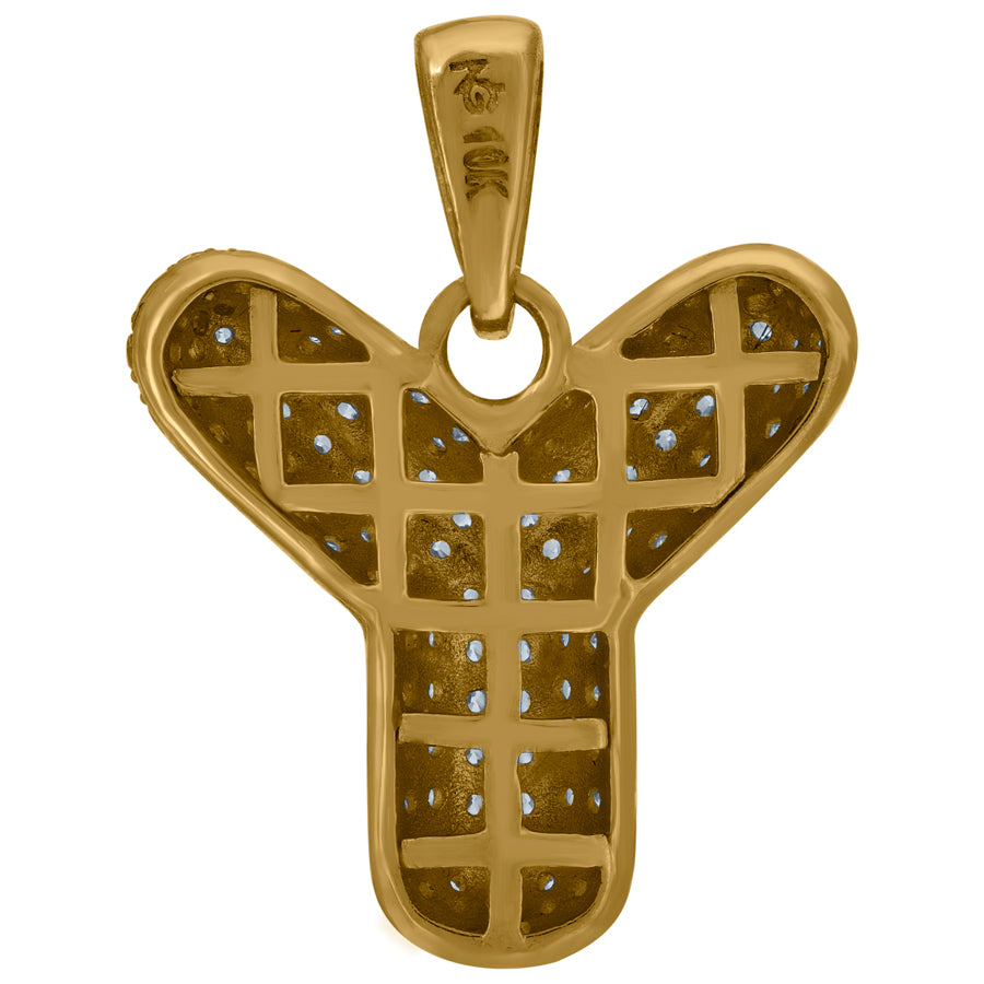 10Kt-Gold Pendant "Y" Initial
