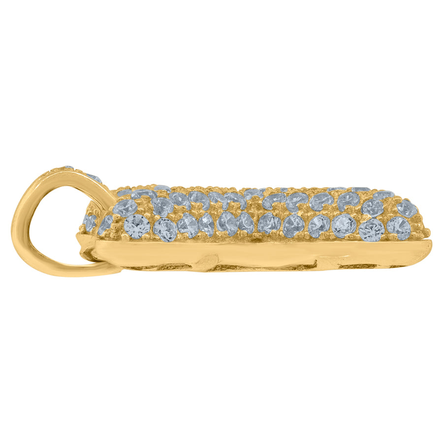 10Kt-Gold Pendant "X" Initial