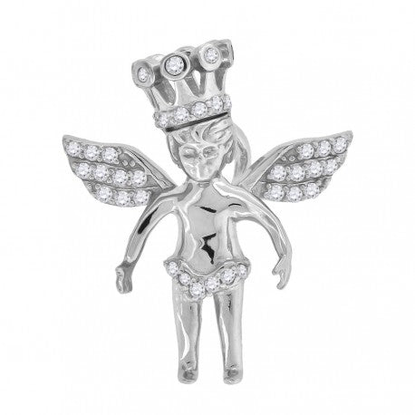925-Cz Angel Charm
