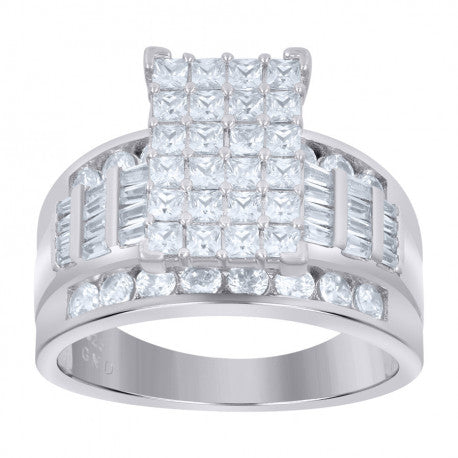 925-Cz Cinderella Ring