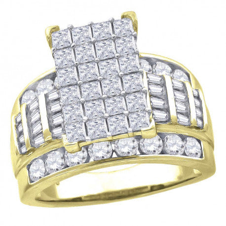 925-Cz Cinderella Ring