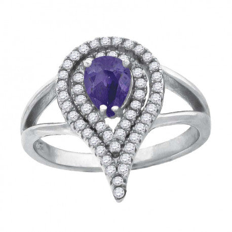 925-Cz Fancy Ring