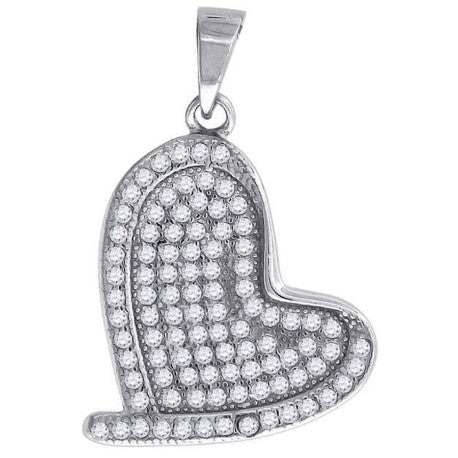925-Cz Heart Pendant