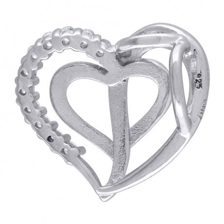 925-Cz Heart Pendant