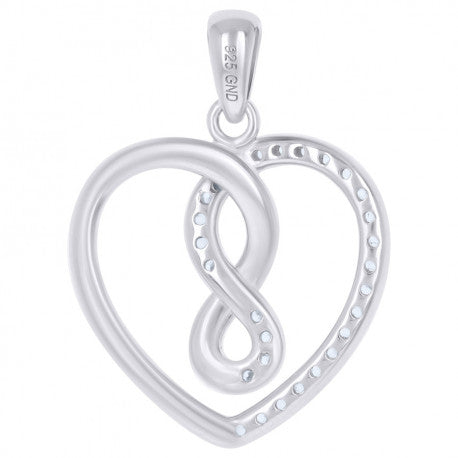 925-Cz Heart Pendant