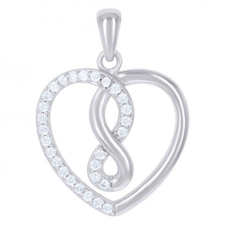 925-Cz Heart Pendant