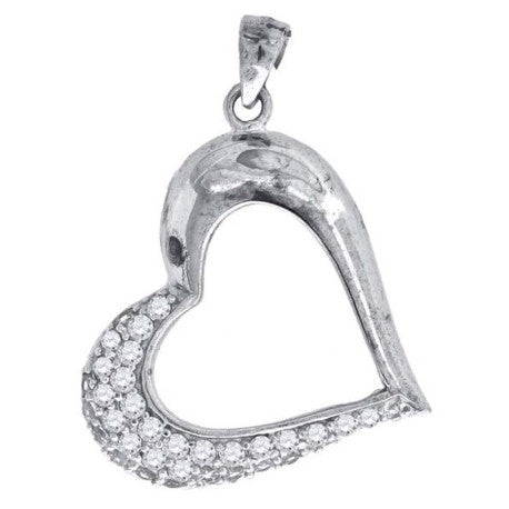 925-Cz Heart Pendant