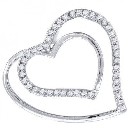 925 Cz-Heart Pendant
