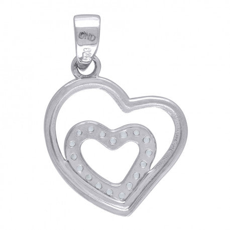 925-Cz Heart Pendant