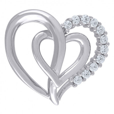 925-Cz Heart Pendant