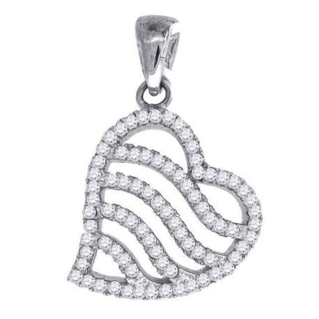 925-Cz Heart Pendant