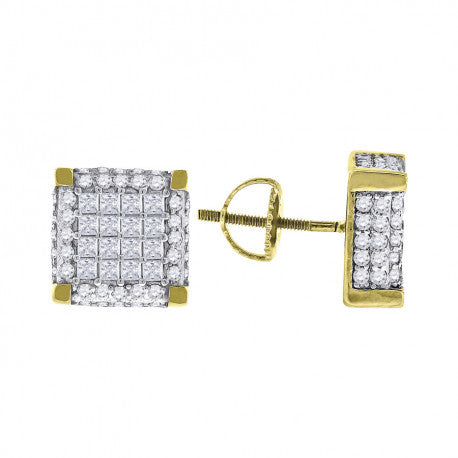 925-Cz Invisible Earring