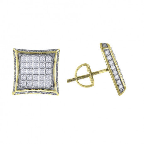 925-Cz Invisible Earring