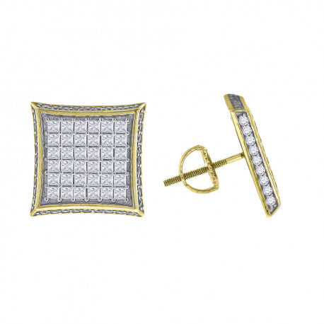 925-Cz Invisible Earring