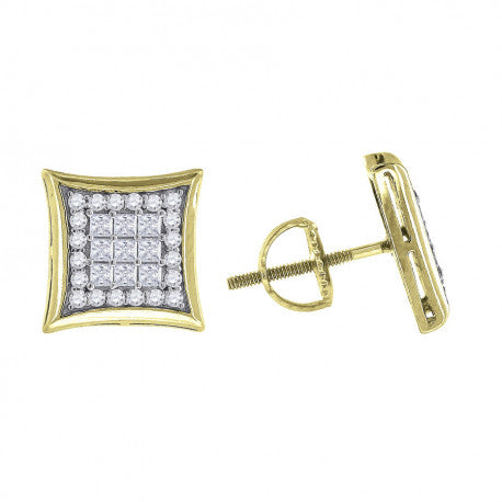 925-Cz Invisible Earring