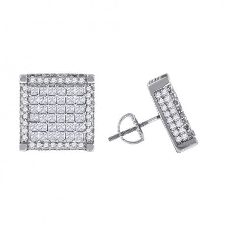 925-Cz Invisible Earring