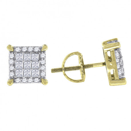 925-Cz Invisible Earring