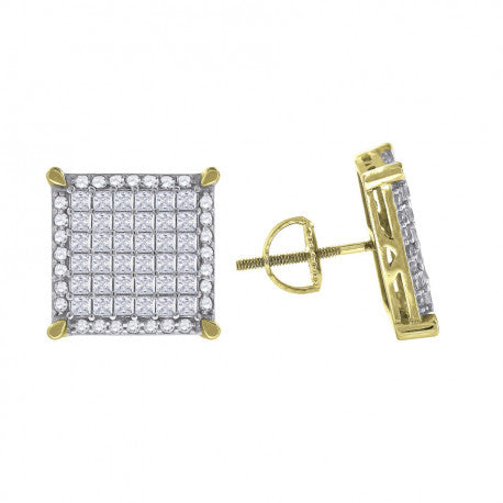 925-Cz Invisible Earring
