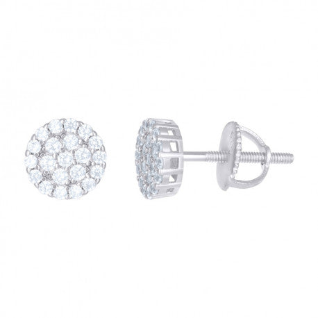 925 Cz Stud Earring