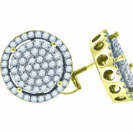 925-Earring Yellow Plating