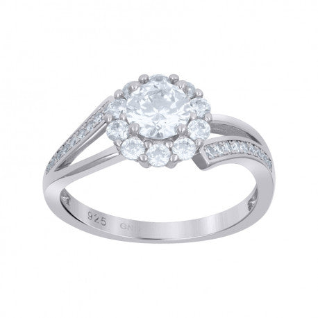 925-Ladies Fancy Cz Ring