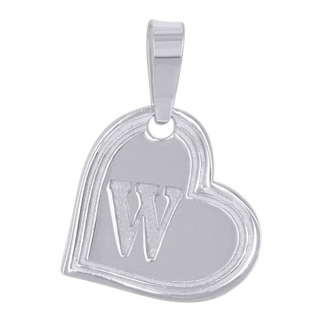 925 Sertling Silver "W" Initial