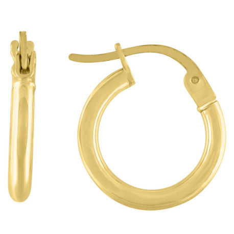 925-Silver 2mm Hoop Earrings