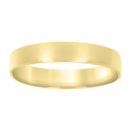925 Sterling Silver Flat Comfort Band Yellow 5mm-S