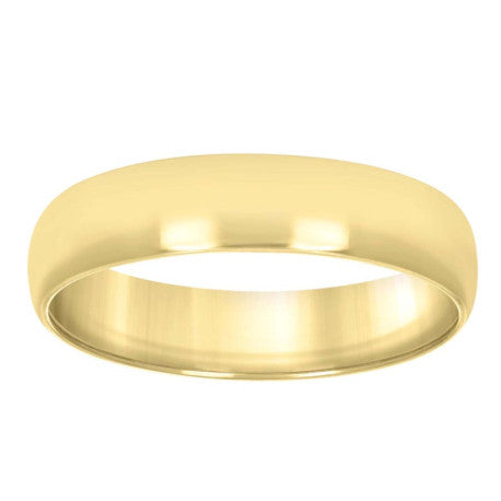 925 Silver Comfort Fit Band 6mm S5-S14 Yellow Plat