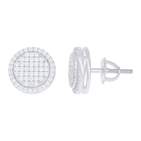 925 Silver Earrings With Moissanite Ctw 2.80
