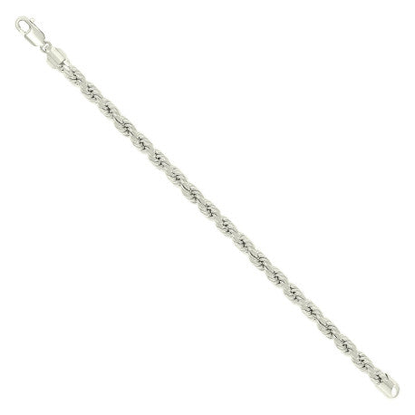925 Sterling Silver Hollow Rope Chain Silver 120 5.3mm
