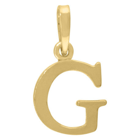 925-Silver Initial "G" Pendant