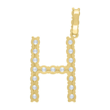 925-Silver Initial "H" Pendant