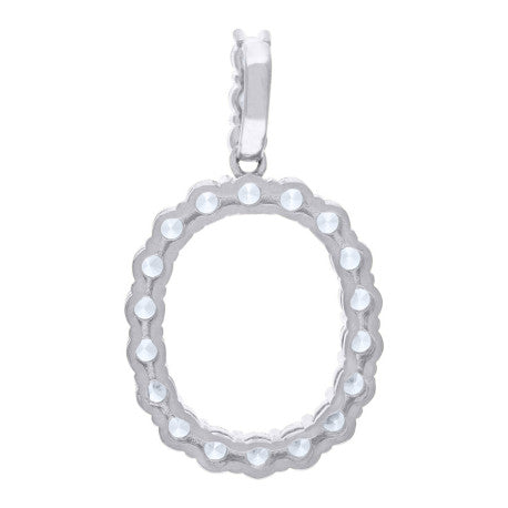 925-Silver Initial "O" Pendant