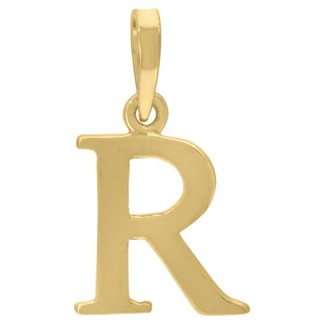 925-Silver Initial "R" Pendant