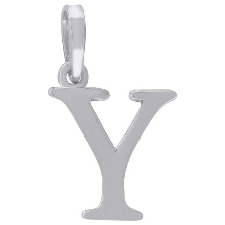 925-Silver Initial "Y" Pendant