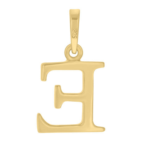 925-Silver Intial "E" Pendant