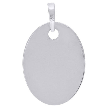 925-Silver Oval Pendant