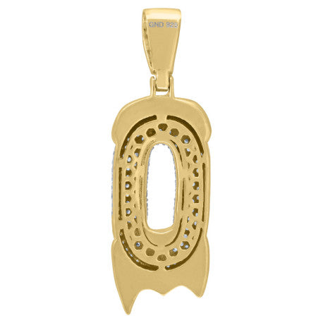925-Silver Pendant "0" Number