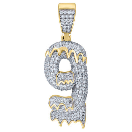925-Silver Pendant "9" Number